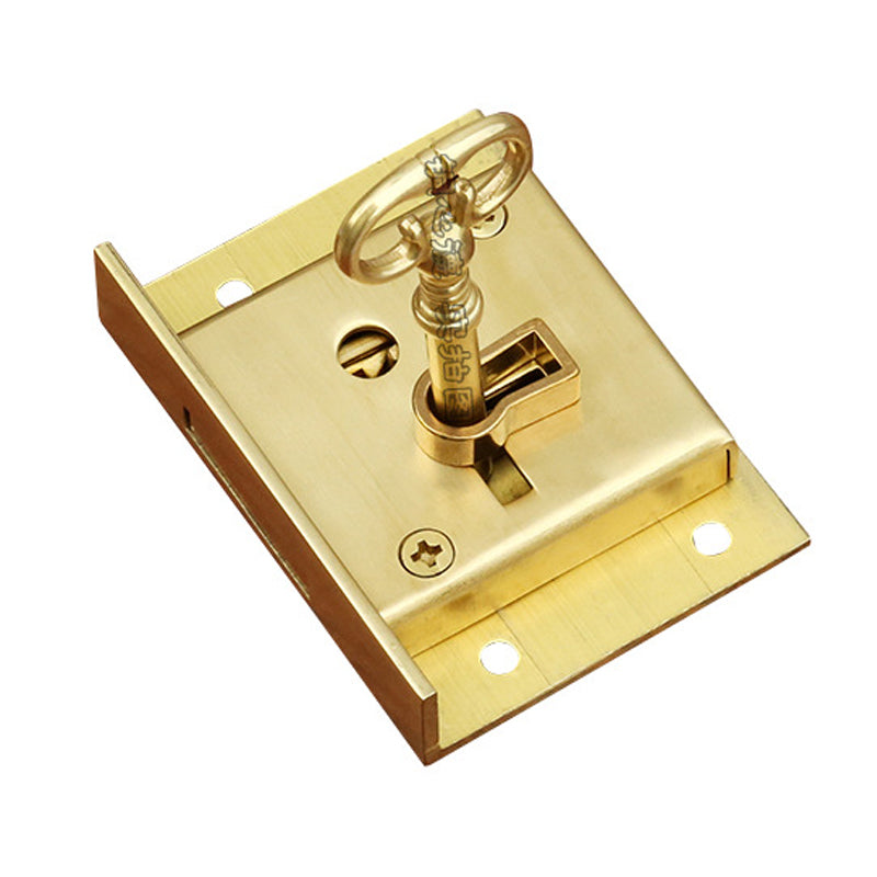 T4503 Vintage European Style Antique Brass Drawer Lock Wooden Boxes Safe Locks Furniture Cabinet 6935