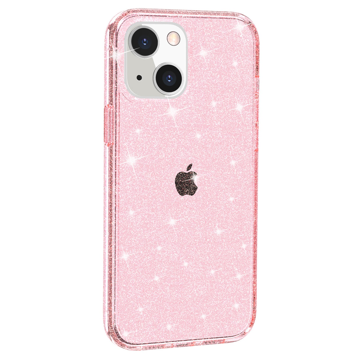 For iPhone 15 Plus Sparkly Glitter Protective Case Shockproof Hard PC + Soft TPU Phone Cover