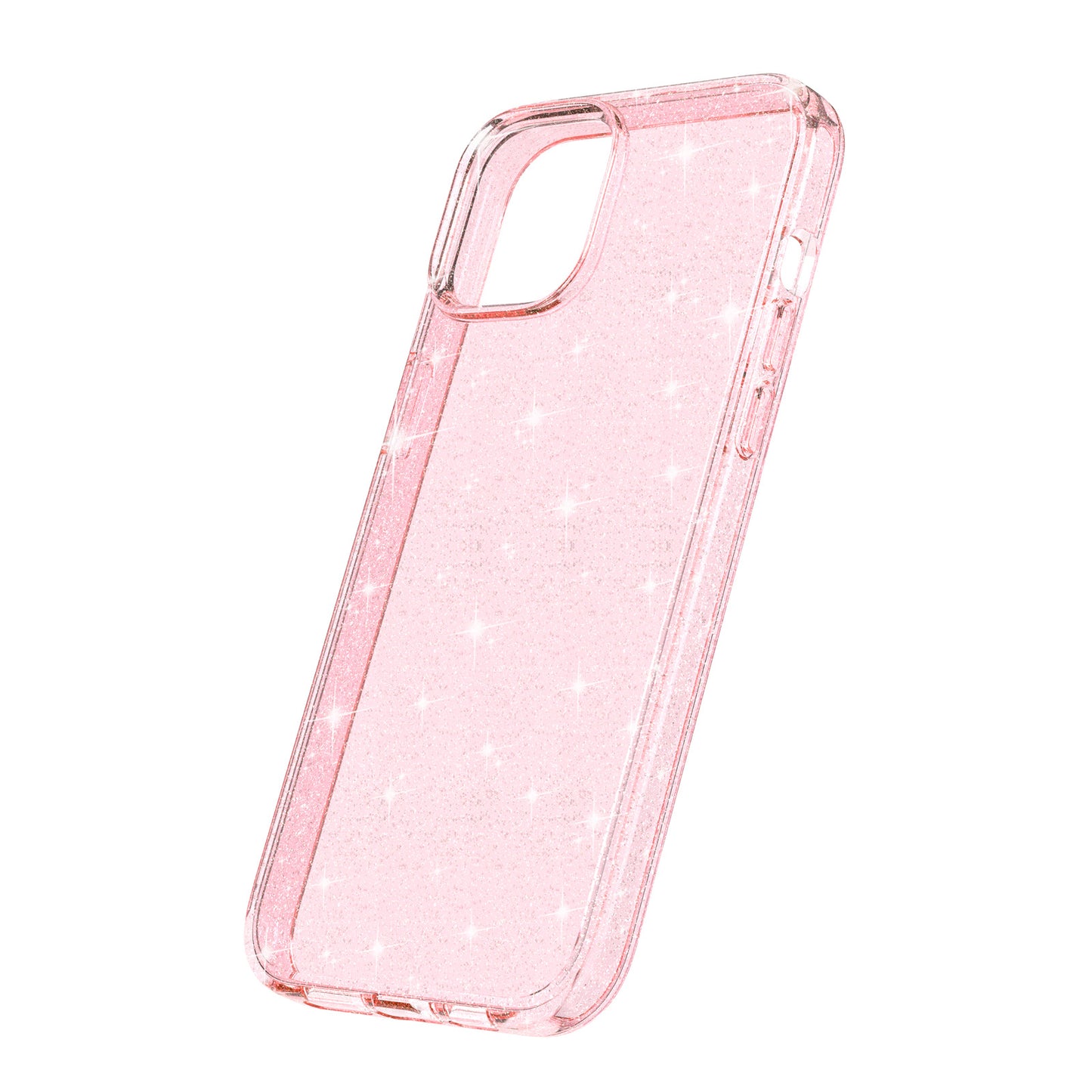 For iPhone 15 Plus Sparkly Glitter Protective Case Shockproof Hard PC + Soft TPU Phone Cover