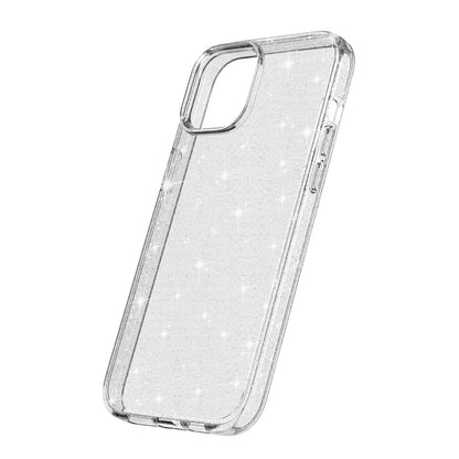 For iPhone 15 Plus Sparkly Glitter Protective Case Shockproof Hard PC + Soft TPU Phone Cover