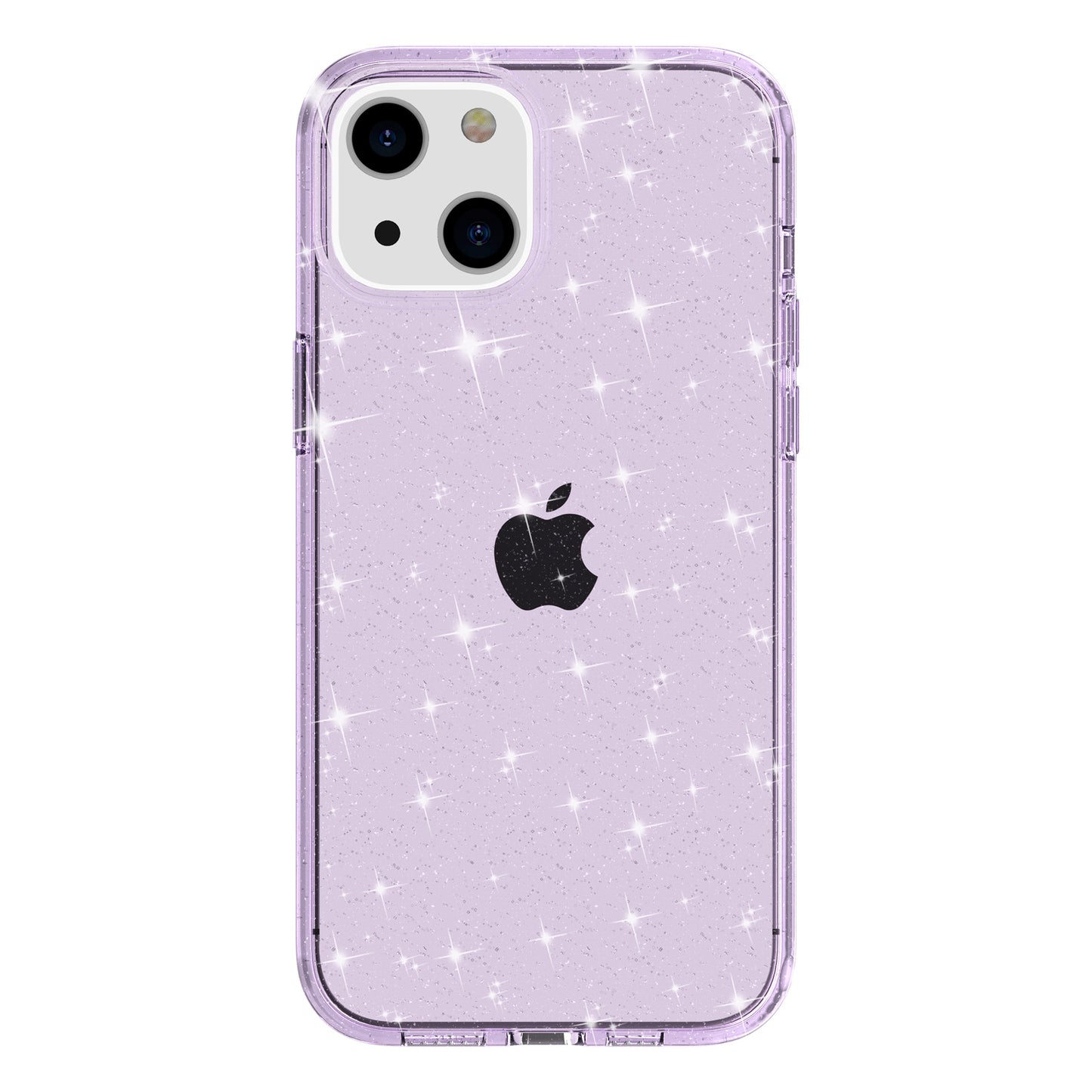 For iPhone 15 Plus Sparkly Glitter Protective Case Shockproof Hard PC + Soft TPU Phone Cover