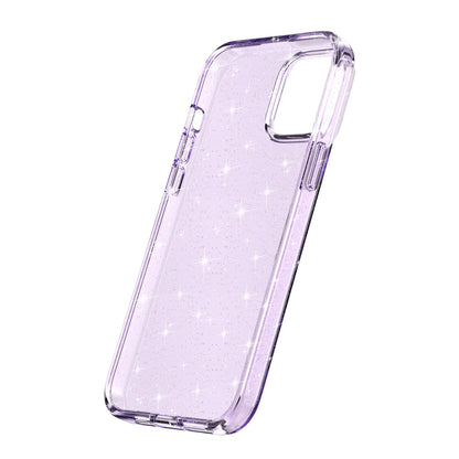 For iPhone 15 Plus Sparkly Glitter Protective Case Shockproof Hard PC + Soft TPU Phone Cover