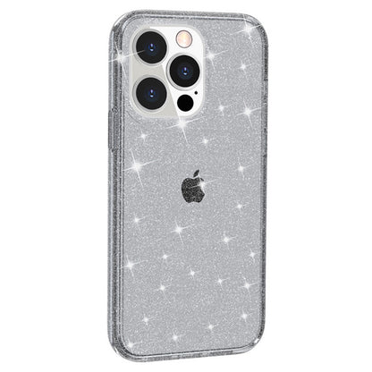 For iPhone 15 Pro Max Sparkly Glitter Protective Case Hard PC + Soft TPU Anti-scratch Phone Cover