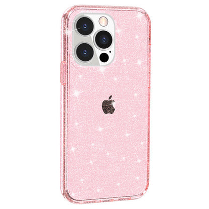 For iPhone 15 Pro Max Sparkly Glitter Protective Case Hard PC + Soft TPU Anti-scratch Phone Cover