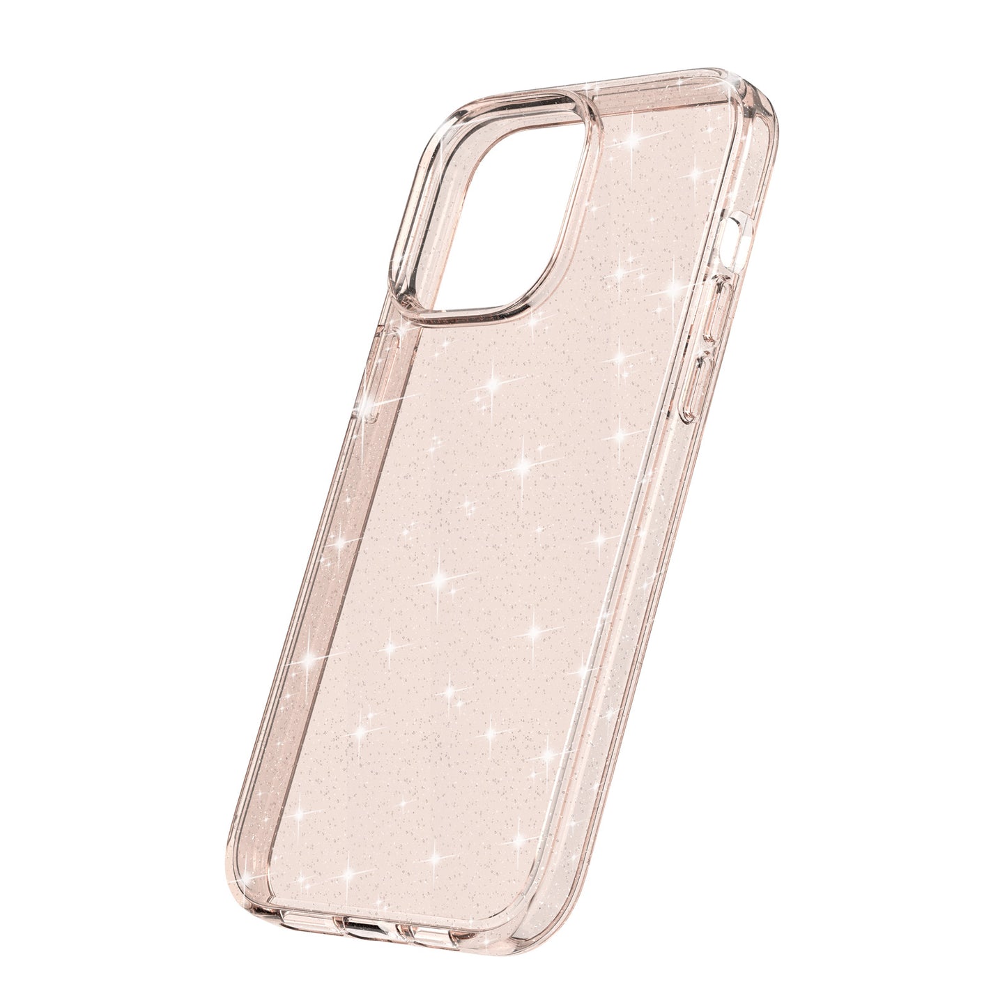 For iPhone 15 Pro Max Sparkly Glitter Protective Case Hard PC + Soft TPU Anti-scratch Phone Cover