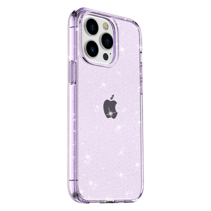 For iPhone 15 Pro Max Sparkly Glitter Protective Case Hard PC + Soft TPU Anti-scratch Phone Cover