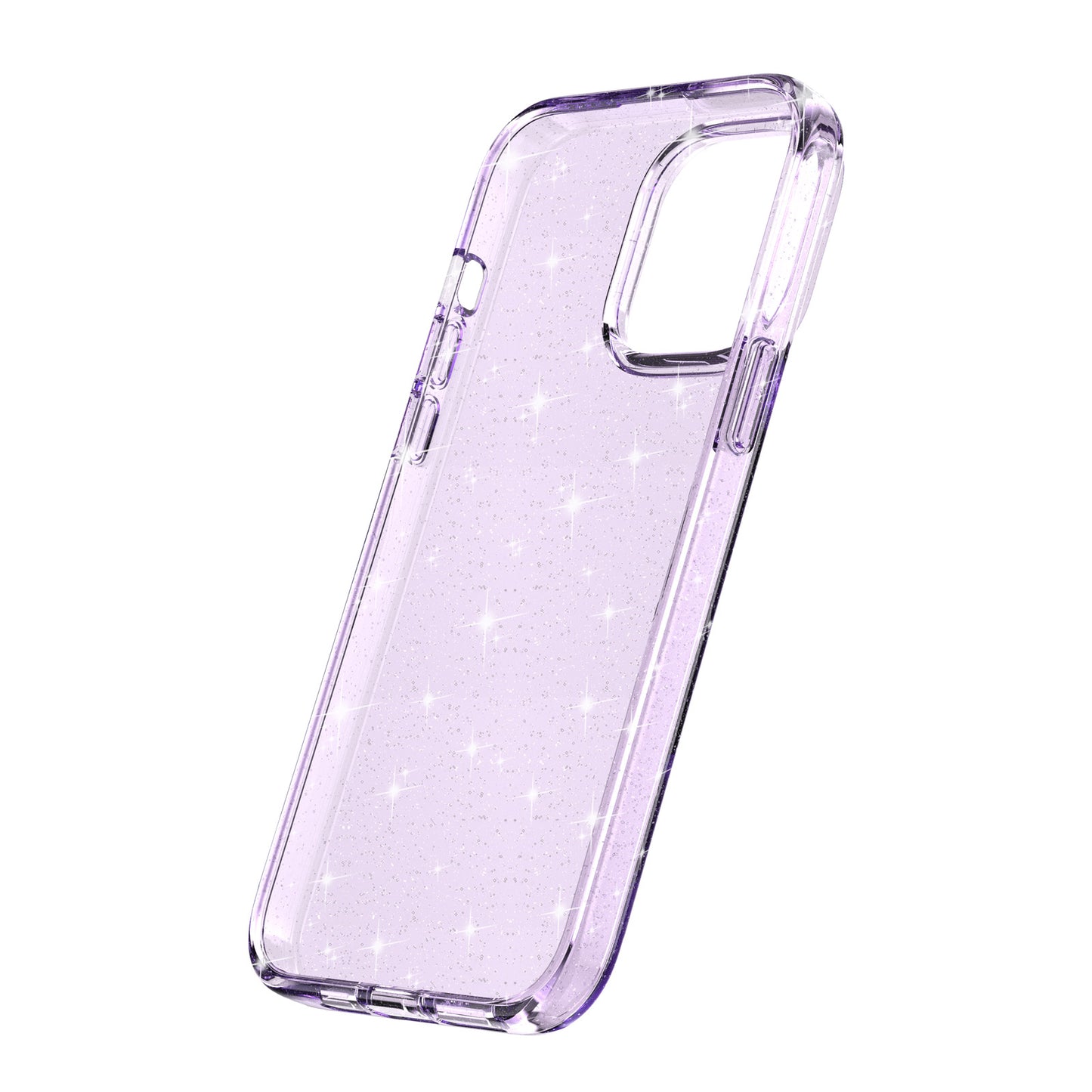 For iPhone 15 Pro Max Sparkly Glitter Protective Case Hard PC + Soft TPU Anti-scratch Phone Cover