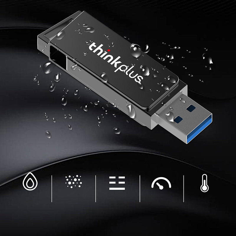 LENOVO THINKPLUS MU241 128G USB Flash Drive High-speed USB 3.0 Data Storage Thumb Stick for Laptop Computer