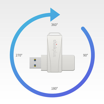 LENOVO Thinkplus MU242 256G High Speed USB Flash Drive Zinc Alloy Rotatable USB3.0 U-disk