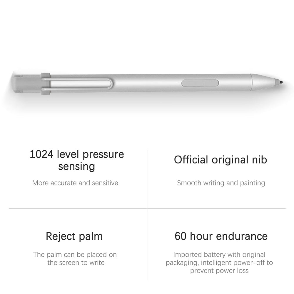 Universal Laptop Stylus Pen Rechargeable 1024 Pressure Sensing Levels Palm Rejection Capacitive Pen