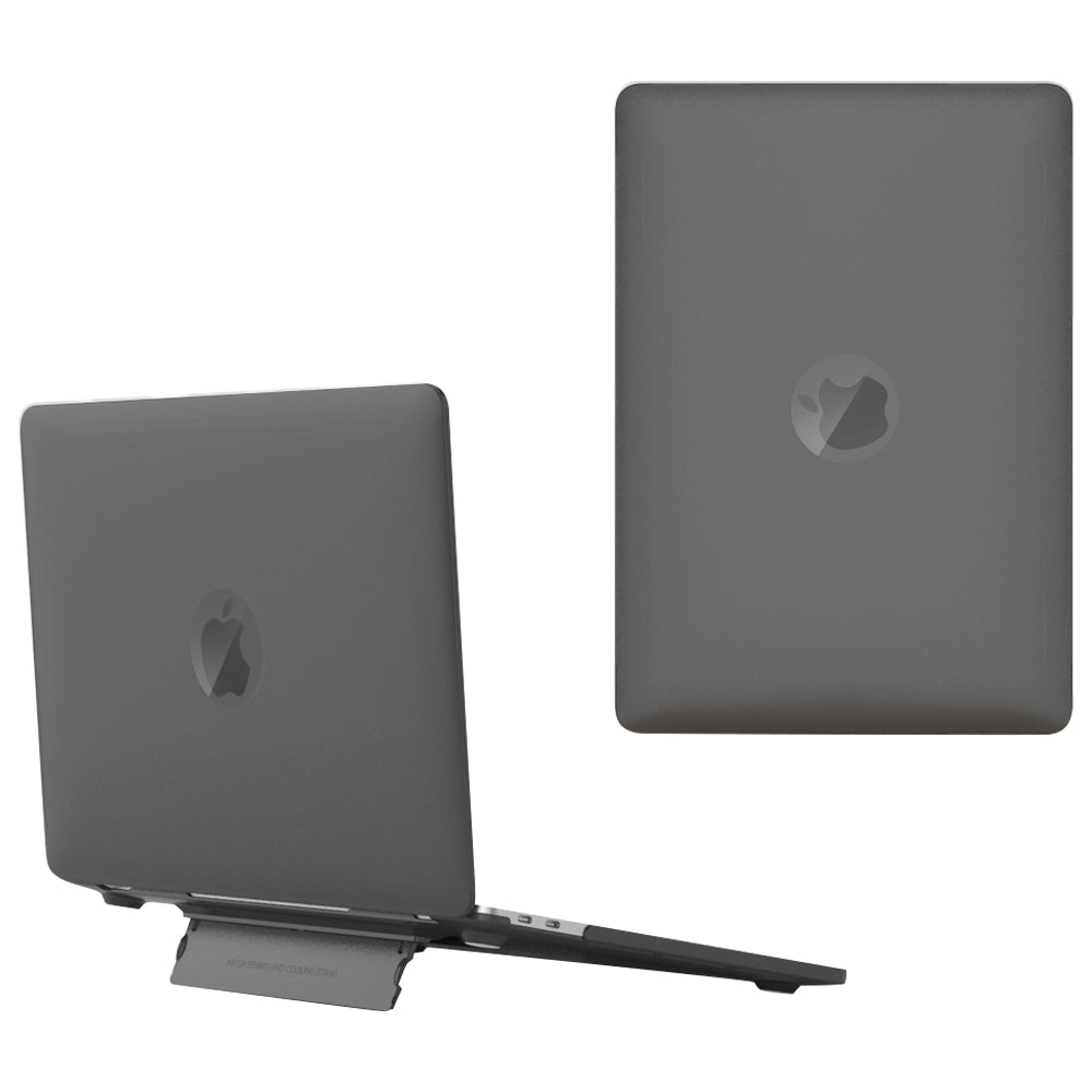 For MacBook Pro 14 inch (2021) A2442 / A2779 Matte PC Case Anti-Scratch Protective Laptop Cover with Kickstand