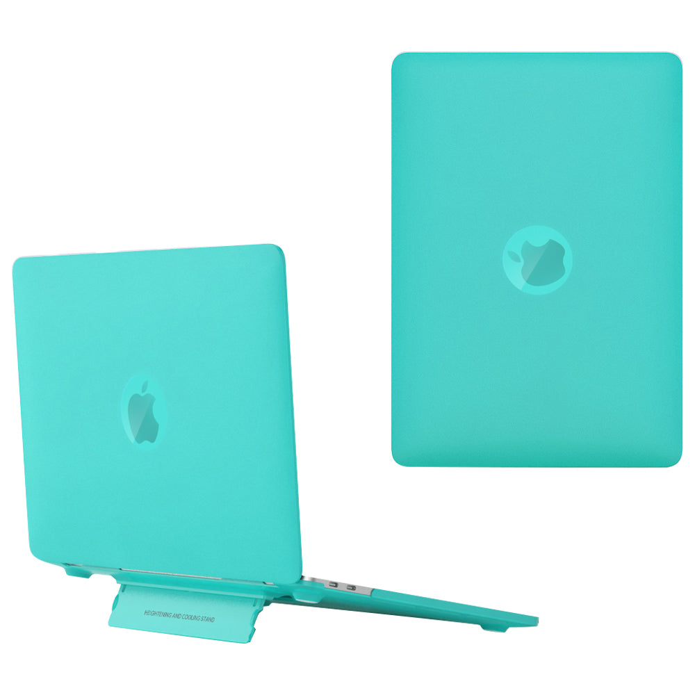 For MacBook Pro 14 inch (2021) A2442 / A2779 Matte PC Case Anti-Scratch Protective Laptop Cover with Kickstand