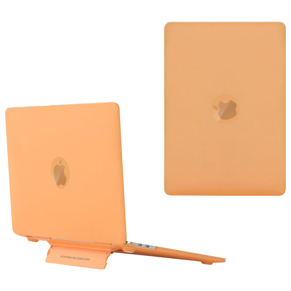 For MacBook Pro 14 inch (2021) A2442 / A2779 Matte PC Case Anti-Scratch Protective Laptop Cover with Kickstand