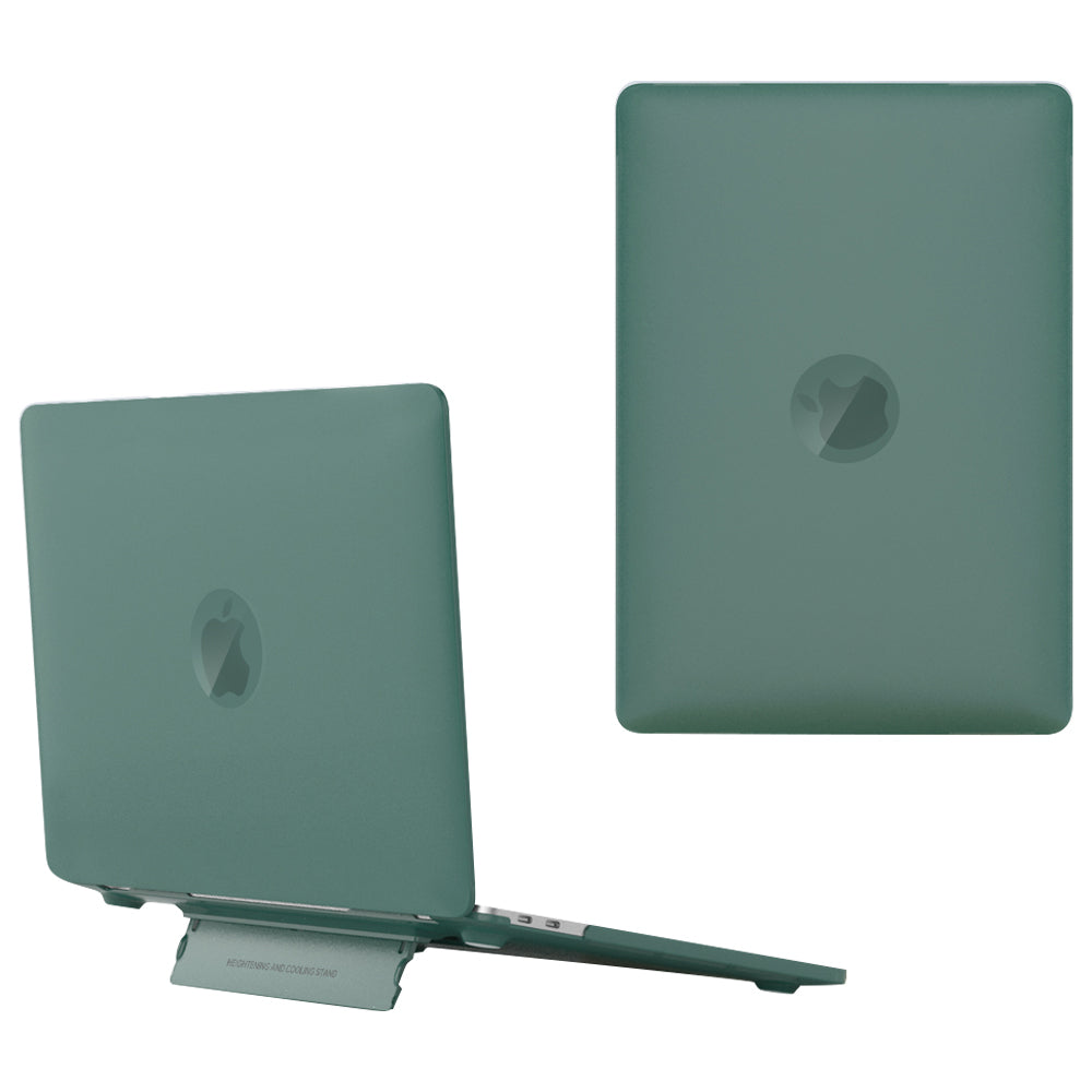 For MacBook Pro 14 inch (2021) A2442 / A2779 Matte PC Case Anti-Scratch Protective Laptop Cover with Kickstand