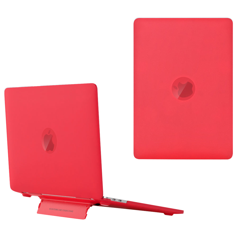 For MacBook Pro 14 inch (2021) A2442 / A2779 Matte PC Case Anti-Scratch Protective Laptop Cover with Kickstand