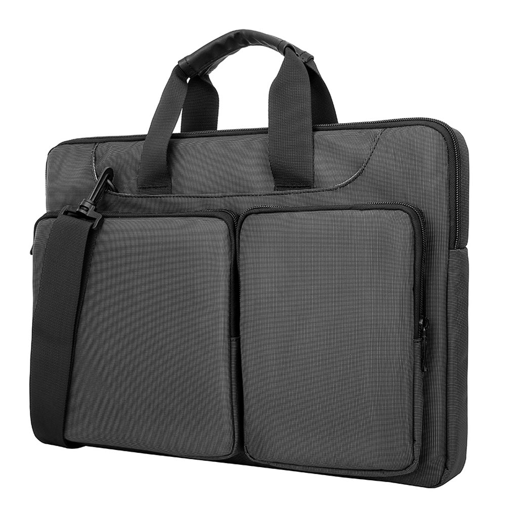 MA536 15-15.6 Inch Notebook Computer Handbag Polyester+Fleece Laptop Shoulder Bag Business Messenger Tote Bag