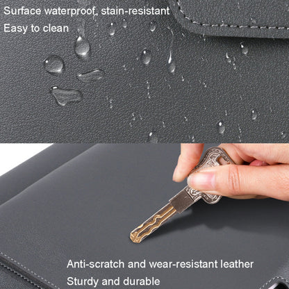 13.3 / 14 Inch Laptop Sleeve PU Leather Handbag Sleeve Notebook Computer Bag Storage Water-Repellent Pouch