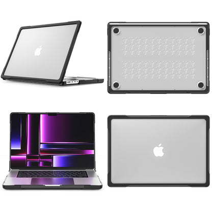 For MacBook Pro 16 inch (2021) A2485 / (2023) A2780 (M1 / M2) PC+TPU Laptop Cover Anti-Drop Shockproof Case