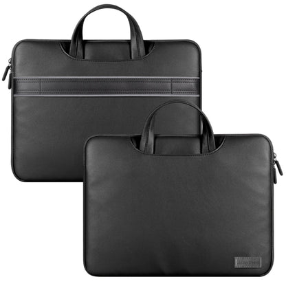 13'' Protective Laptop Carrying Case Shoulder Bag Waterproof PU Leather Computer Cover Sleeve with Accessories Bag