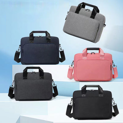 13-13.3 Inch Notebook Computer Shoulder Bag Laptop Pouch Oxford Cloth+Polyester Storage Sleeve Handbag