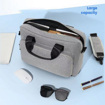 13-13.3 Inch Notebook Computer Shoulder Bag Laptop Pouch Oxford Cloth+Polyester Storage Sleeve Handbag