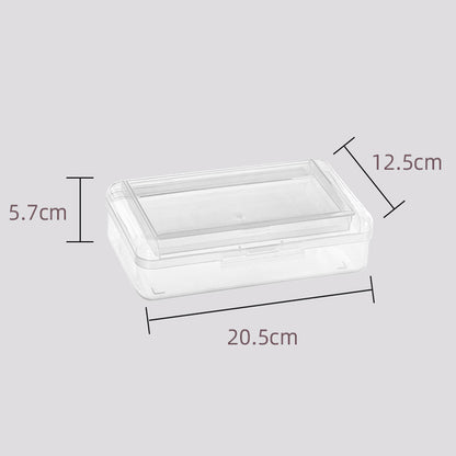 ZANYANG 1249 Transparent Double Layer Large Pencil Case PP Stationery Organizer Box School Supply