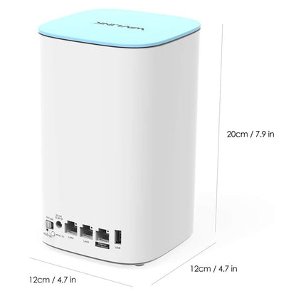 WAVLINK WS-WN551K2-C 2pcs Tri-Band Mesh Wireless Router AC3000 WiFi Wireless Repeater Built-in Antenna