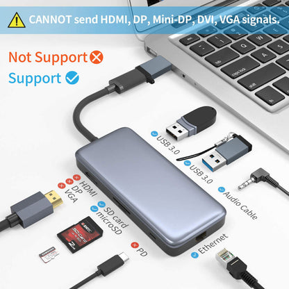 USB Male to Type-C Female Convertor Dual-Sided 10Gbps Data Transmission and Charging Function Adapter