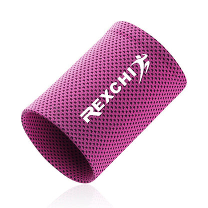 REXCHI HW02 1Pc Summer Cooling Wristband Men Women Sports Wrist Brace Support Sweatband