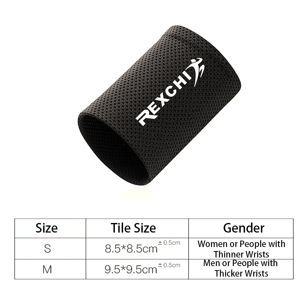 REXCHI HW02 1Pc Summer Cooling Wristband Men Women Sports Wrist Brace Support Sweatband