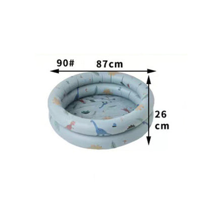 Inflatable Swimming Pool Round PVC Summer Baby Paddling Toy Infant Bath Pool, Style 90