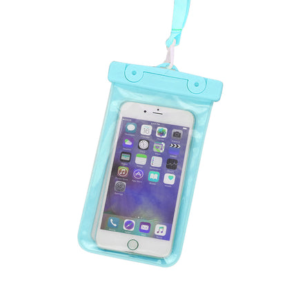 IPX8 Floating Waterproof Phone Pouch Fits Up to 6.5 Cell Phone PVC Cellphone Case Dry Bag with Lanyard