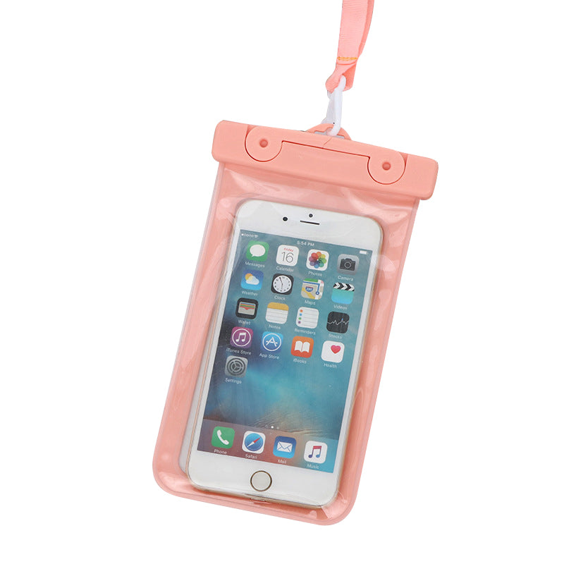 IPX8 Floating Waterproof Phone Pouch Fits Up to 6.5 Cell Phone PVC Cellphone Case Dry Bag with Lanyard