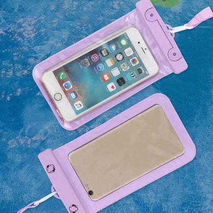 IPX8 Floating Waterproof Phone Pouch Fits Up to 6.5 Cell Phone PVC Cellphone Case Dry Bag with Lanyard