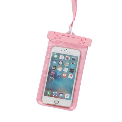 IPX8 Floating Waterproof Phone Pouch Fits Up to 6.5 Cell Phone PVC Cellphone Case Dry Bag with Lanyard