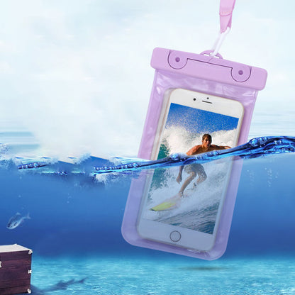 IPX8 Floating Waterproof Phone Pouch Fits Up to 6.5 Cell Phone PVC Cellphone Case Dry Bag with Lanyard