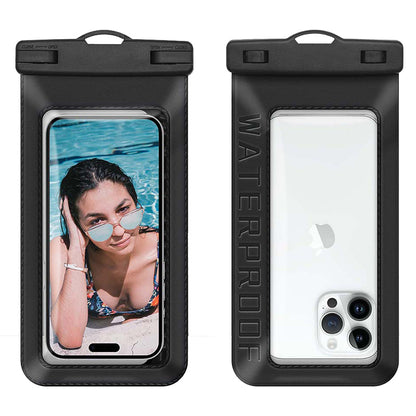 Waterproof Floating Phone Pouch for Under 7.5'' Mobile Phone IPX8 Cellphone Dry Bag Case Textured PVC Phone Protector