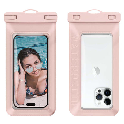 Waterproof Floating Phone Pouch for Under 7.5'' Mobile Phone IPX8 Cellphone Dry Bag Case Textured PVC Phone Protector