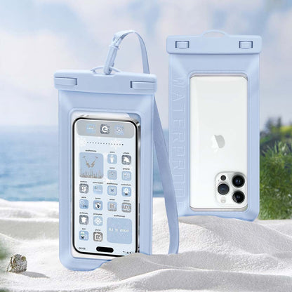 Waterproof Floating Phone Pouch for Under 7.5'' Mobile Phone IPX8 Cellphone Dry Bag Case Textured PVC Phone Protector