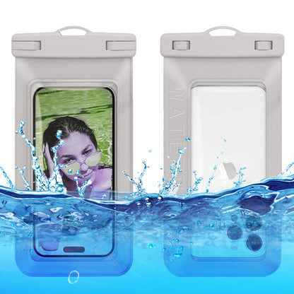 Waterproof Floating Phone Pouch for Under 7.5'' Mobile Phone IPX8 Cellphone Dry Bag Case Textured PVC Phone Protector