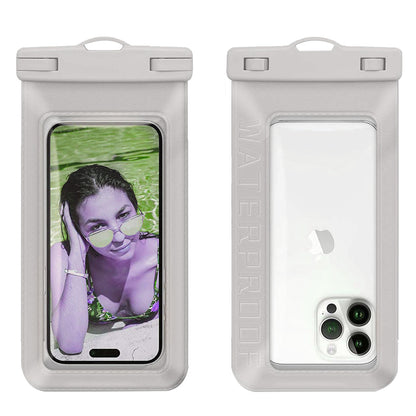 Waterproof Floating Phone Pouch for Under 7.5'' Mobile Phone IPX8 Cellphone Dry Bag Case Textured PVC Phone Protector