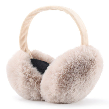 DEZ22 Ear Muffs Soft Plush+PP Cotton+Flexible Headband Ear Warmer Winter Outdoor Earmuff for Students Girls