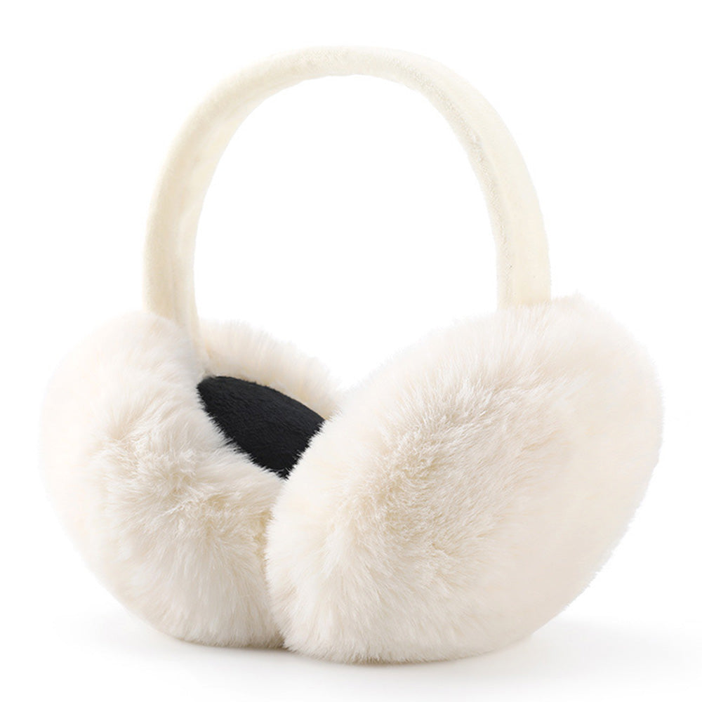 DEZ22 Ear Muffs Soft Plush+PP Cotton+Flexible Headband Ear Warmer Winter Outdoor Earmuff for Students Girls