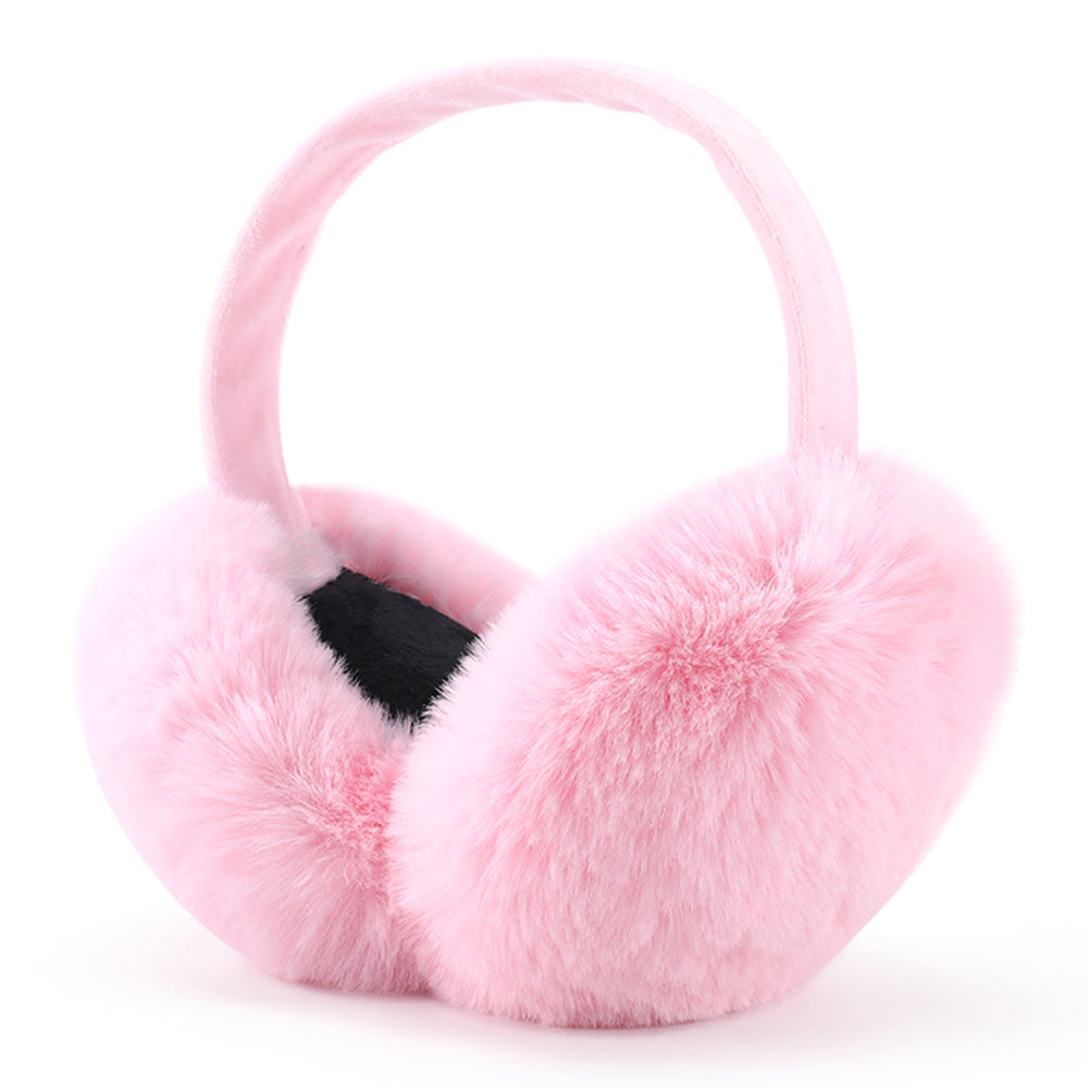 DEZ22 Ear Muffs Soft Plush+PP Cotton+Flexible Headband Ear Warmer Winter Outdoor Earmuff for Students Girls