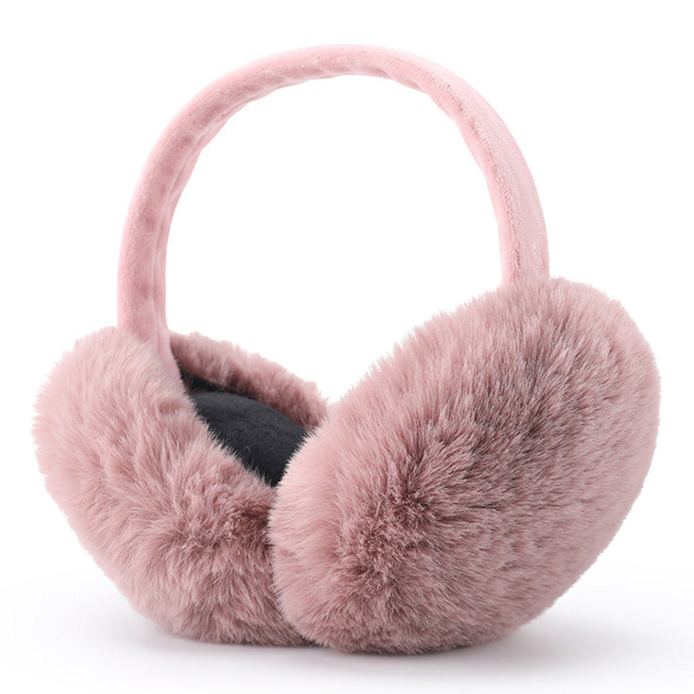 DEZ22 Ear Muffs Soft Plush+PP Cotton+Flexible Headband Ear Warmer Winter Outdoor Earmuff for Students Girls