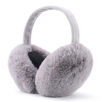 DEZ22 Ear Muffs Soft Plush+PP Cotton+Flexible Headband Ear Warmer Winter Outdoor Earmuff for Students Girls