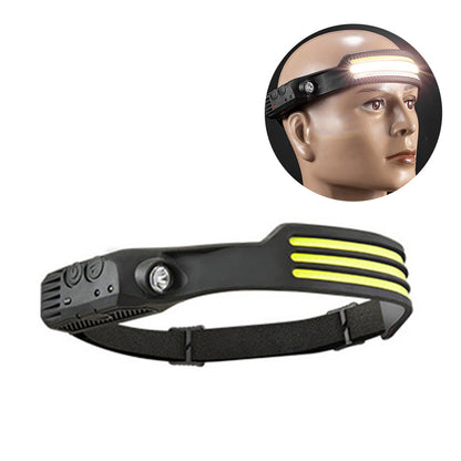 SHARK DRAGON Sensor Headlamp LED Induction Headlight Head Torch Work Light for Outdoor Running Fishing