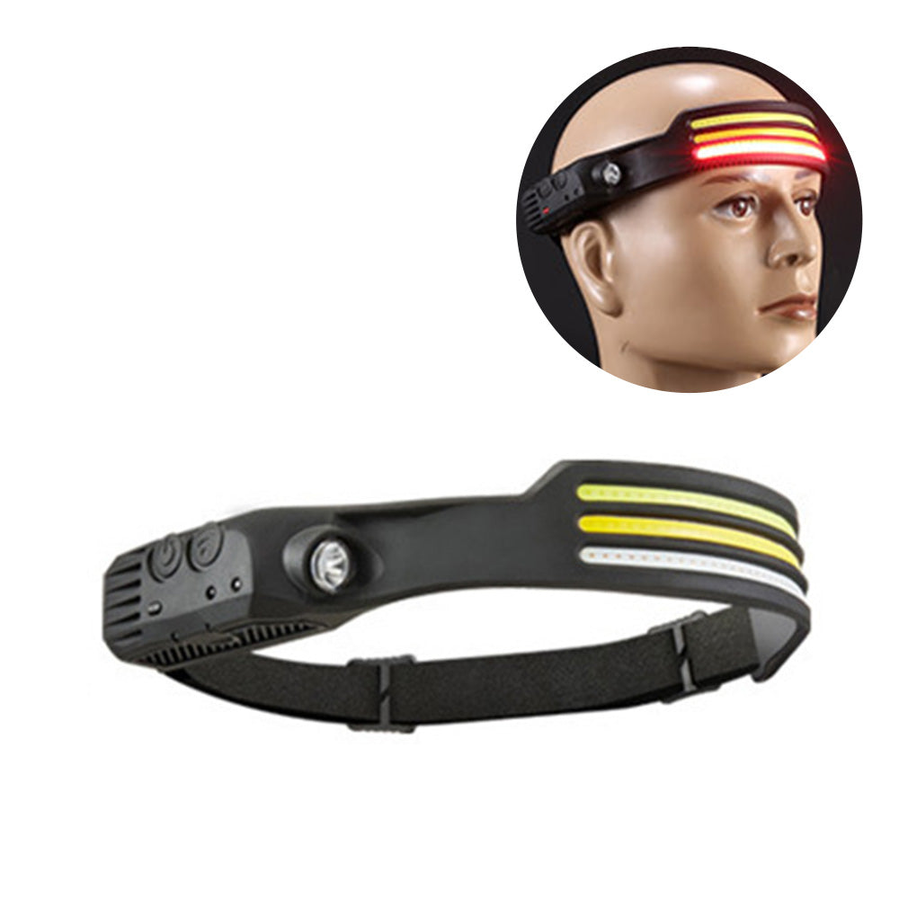 SHARK DRAGON Sensor Headlamp LED Induction Headlight Head Torch Work Light for Outdoor Running Fishing