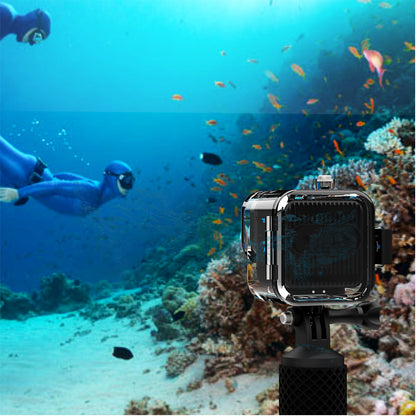 Waterproof Case for GoPro Hero 11 Black Mini Action Camera , PC Stainless Steel Anti-drop Underwater Camera Case