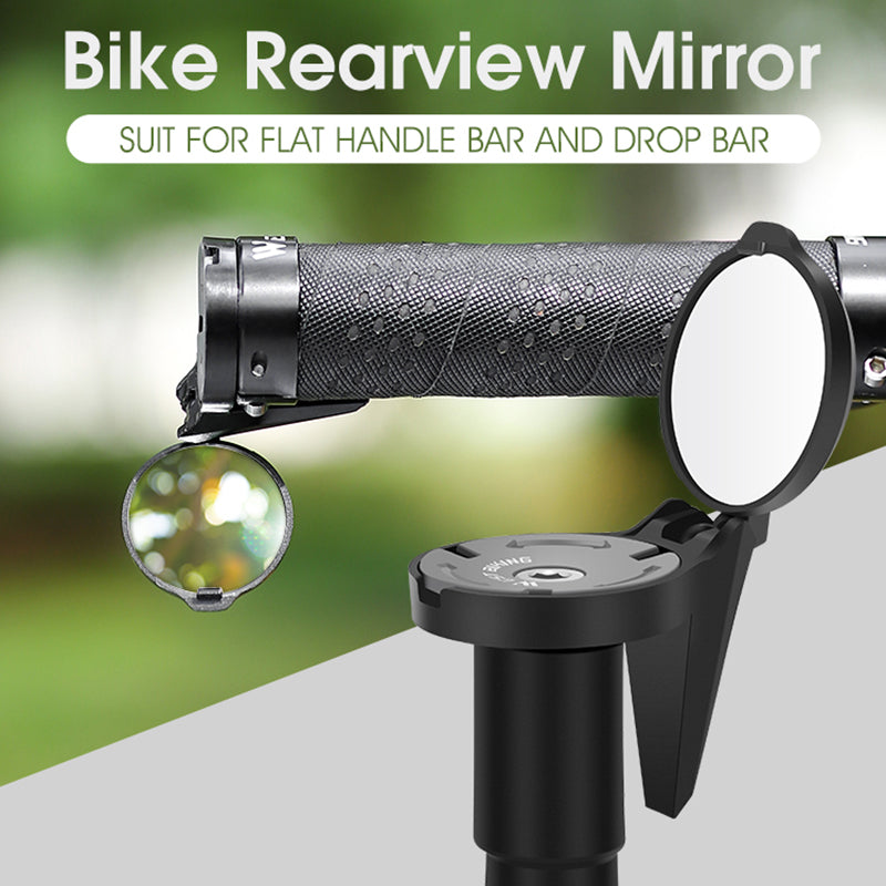 WEST BIKING YP0720044 Bicycle Rearview Mirror Adjustable Bike Handlebar Convex View Mirror